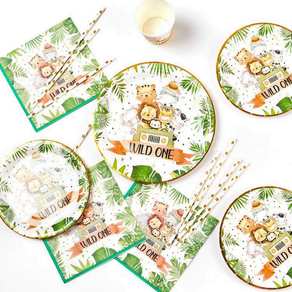 Wild One Small Paper Plates (20 Plates) | Party Palace