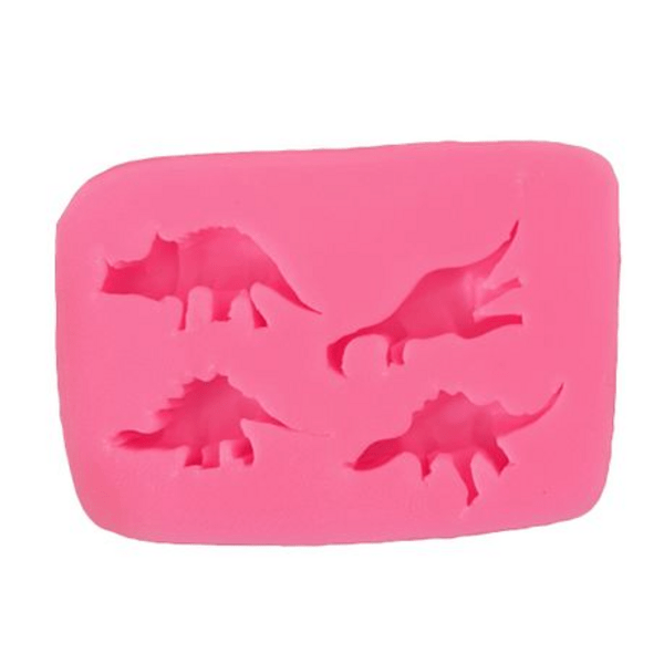 Small Dinosaur Silicone Fondant Mold Party Palace