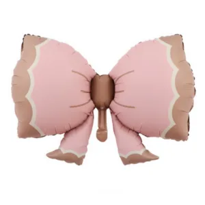 Large Bow Foil Balloon - Pink