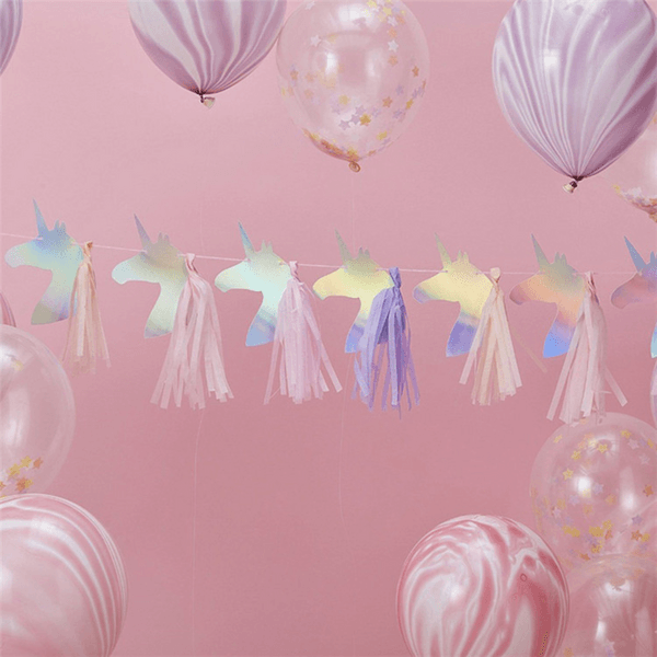 Holographic Unicorn Birthday Banner, Holographic Unicorn Birthday Banner