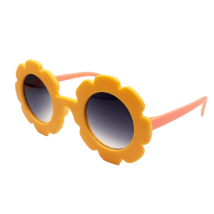 Two Toned Flower Sunglasses - Yellow