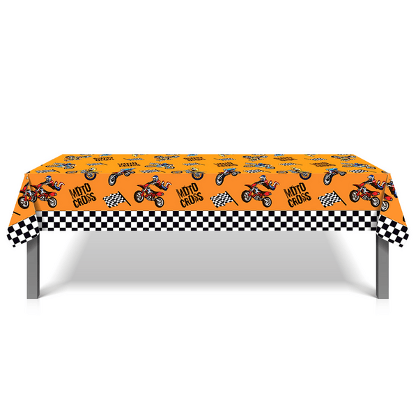 Motocross Themed Tablecloth, Motocross Themed Tablecloth