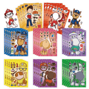 Paw Patrol Themed Sticker Sheet Set - 16 Sheets