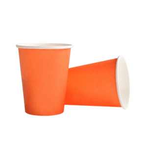 Orange Paper Cups (8 Cups)