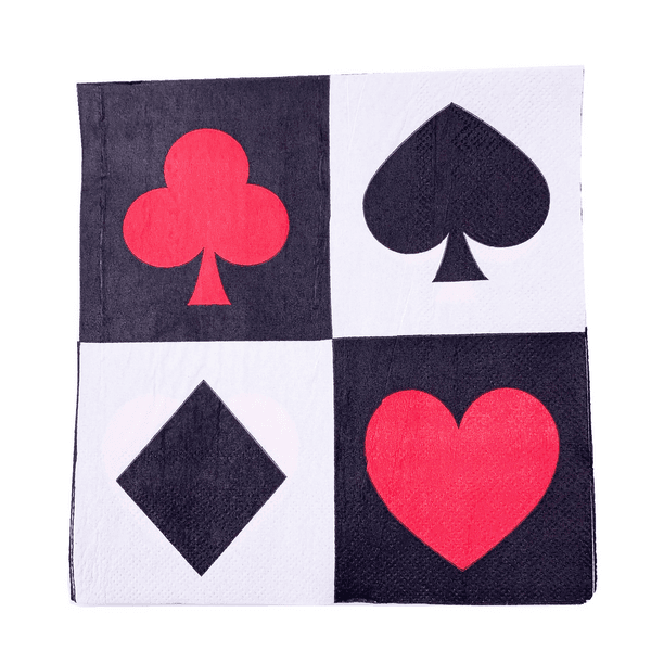 Casino Themed Napkins (16 Napkins), Casino Themed Napkins (16 Napkins)