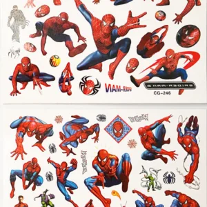 Kids Temporary Tattoos Set - Spiderman