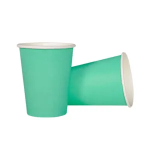 Green Bright Paper Cups (8 Cups)