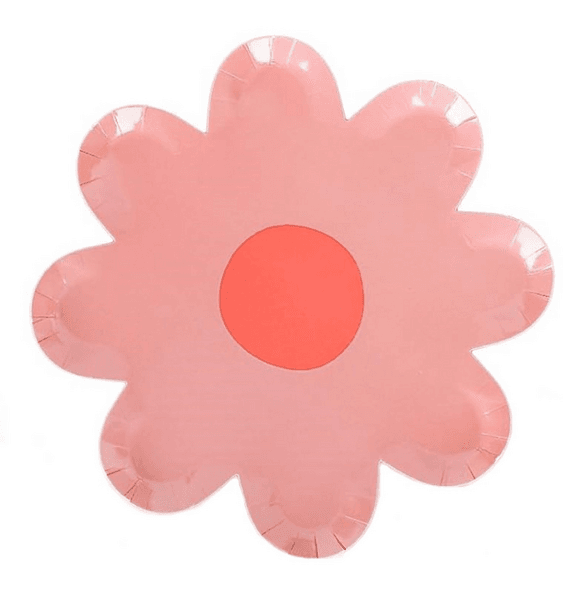 Flower Shaped Small Paper Plates - Pink (10 Plates), Flower Shaped Small Paper Plates – Pink (10 Plates)