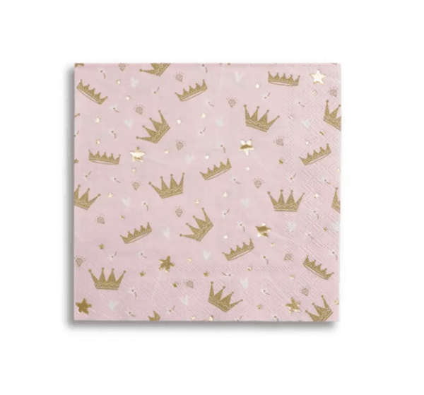Princess Crown Napkins, Princess Crown Napkins (16 Napkins)