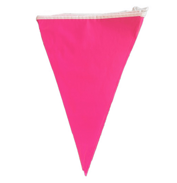 Plain Bunting Flags - Dark Pink, Plain Bunting Flags – Dark Pink