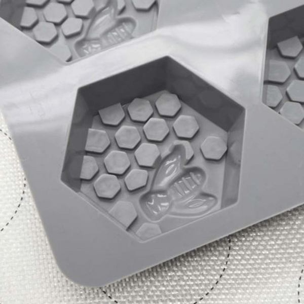 Bee and Honeycomb Silicone Fondant Mould, Bee and Honeycomb Silicone Fondant Mold