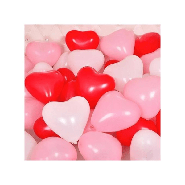Heart Latex Balloon Set (15 Balloons), Heart Latex Balloon Set (15 Balloons)