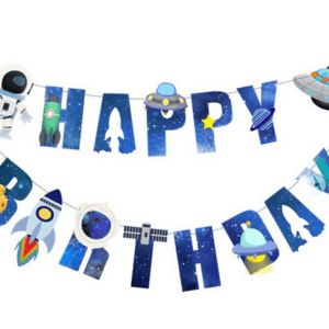 Space Themed Birthday Banner