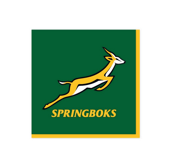 Springboks Napkins - 16 Napkins, Springboks Napkins – 16 Napkins