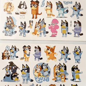 Kids Temporary Tattoos Set - Bluey