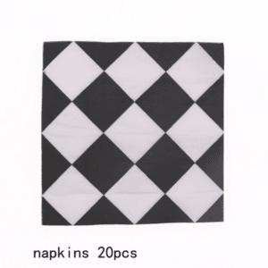 Checkered Flag Print Napkins (20 Napkins)