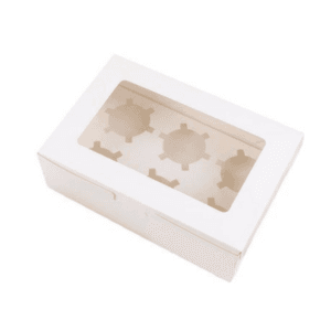 Cupcake Box with Window - Holds 6 Cupcakes (Set of 5 Boxes)