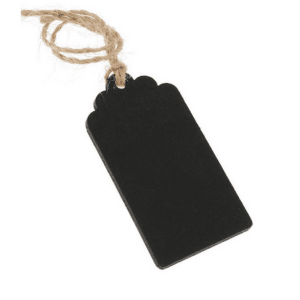 Small Blackboard Tags - Set of 5 (Arched)