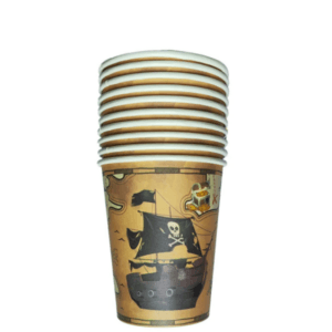 Pirate Themed Paper Cups (10 Cups)