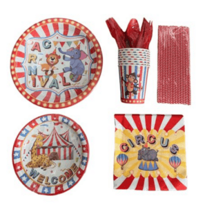 Party Paper Tableware / Cutlery Set - Circus Theme 2