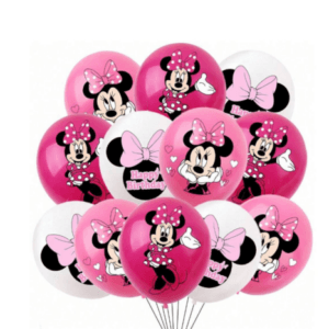 Minnie Mouse Latex Balloon Set - 12 Balloons