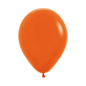 5 Pack Balloons Fashion Solid Orange (5 inch)