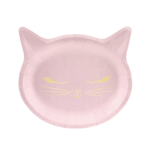 Cat Shaped Paper Plates (8 Plates)