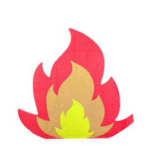 Flame Themed Paper Napkins - 16 Napkins
