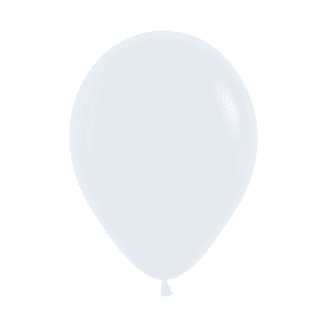 5 Pack Balloons Fashion Solid White (5 inch)