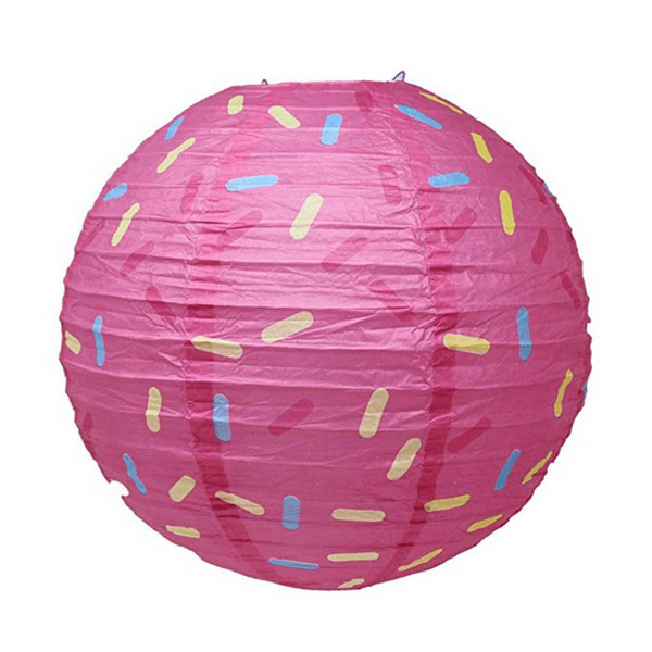 Pink Candy Sprinkles Paper Lantern (30cm), Pink Candy Sprinkles Paper Lantern (30cm)