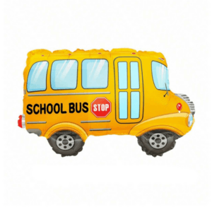 School Bus Foil Balloon