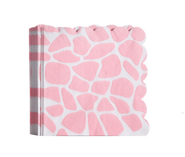Pink Giraffe Print Napkins (20 Napkins), Pink Giraffe Print Napkins (20 Napkins)