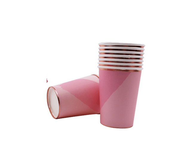 Pink Watercolor Paper Cups (8 Cups), Pink Watercolor Paper Cups (8 Cups)