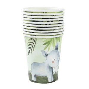 Baby African Safari Paper Cups - 10 Cups