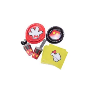 Party Paper Tableware / Cutlery Set - Mouse Theme (Set of 8)