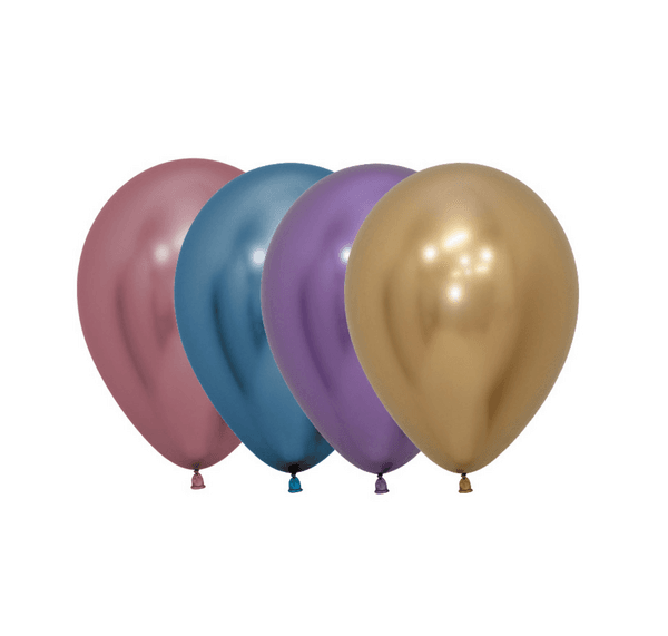 5 Pack Balloons Chrome Reflex, 5 Pack Balloons Chrome Reflex