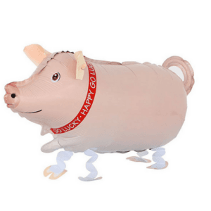 Walking Pig Foil Balloon