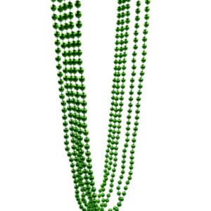 Festive Plastic Beads - Green (Set of 5)