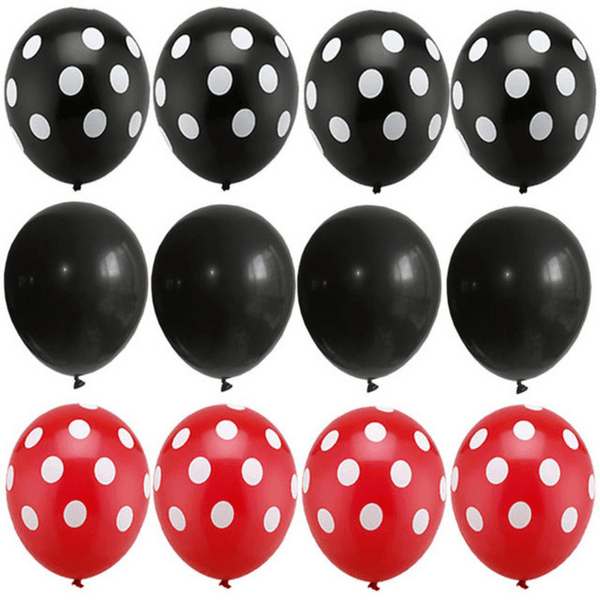 Mickey Mouse Inspired Latex Balloon Set - 12 Balloons, Mickey Mouse Inspired Latex Balloon Set – 12 Balloons