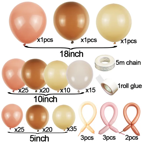 Boho Rainbow Balloon Arch Set, Boho Rainbow Balloon Arch Set