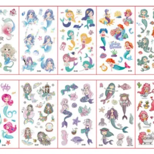 Kids Temporary Tattoos Set - Mermaid
