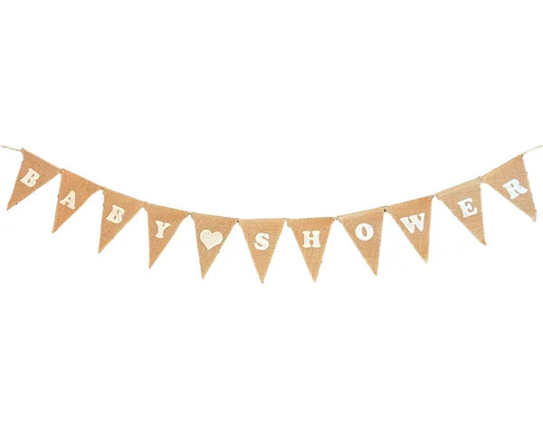 Baby Shower Burlap Bunting, Baby Shower Burlap Bunting