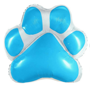 Large Paw Patrol Paw Foil Balloon - Light Blue