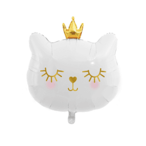Cat Foil Balloon - DIY Party Decorations - White
