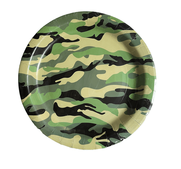 Camo Print Large Paper Plates, Camo Print Large Paper Plates (10 Plates)