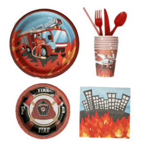 Party Paper Tableware - Cutlery Set - Fireman/Firefighter Theme - Set of 8