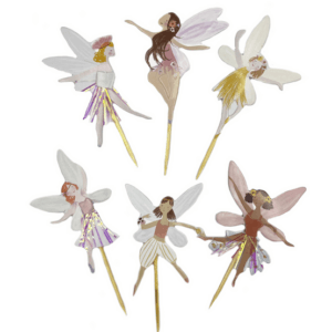 Pastel Fairy Cupcake Toppers (12 Toppers)