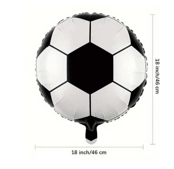 Soccer Ball Themed Foil Balloon (20cm), Soccer Ball Themed Foil Balloon (45cm)
