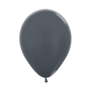 5 Pack Balloons Metallic Pearl Graphite (12 inch)