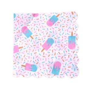 Ice Cream Print Napkins (10 Napkins)